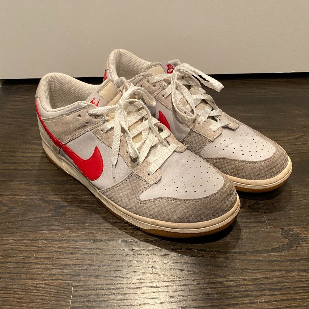 Nike Dunk Red, White and Gray